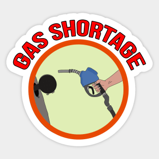 Gas Shortage Sticker